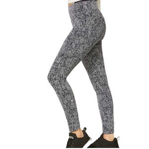 Lululemon Fast and Free Tights II Nulux Size 6 Twill Black White Running